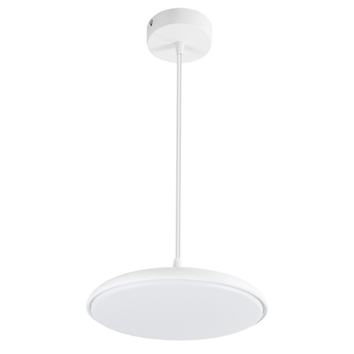 GLOBOSTAR® BARON 61252 Μοντέρνο Κρεμαστό Φωτιστικό Οροφής LED 12W 1440lm 120° AC 220-240V IP20 Ρυθμιζόμενο Λευκό CCT με On/Off 2700K/4500K/6000K - Lumileds SMD Chip - Λευκό Ματ - Μ25 x Π25 x Υ8cm - 3 Χρόνια Εγγύηση