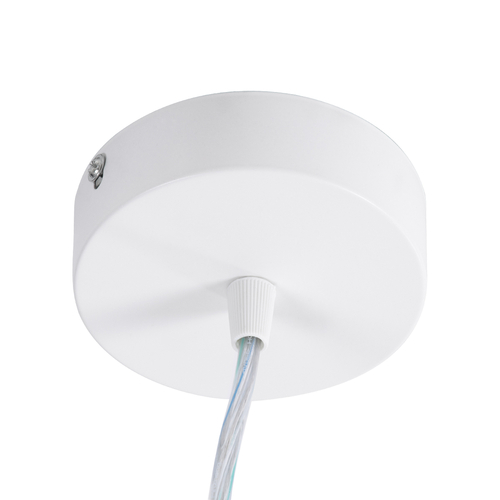 GLOBOSTAR® BARON 61252 Μοντέρνο Κρεμαστό Φωτιστικό Οροφής LED 12W 1440lm 120° AC 220-240V IP20 Ρυθμιζόμενο Λευκό CCT με On/Off 2700K/4500K/6000K - Lumileds SMD Chip - Λευκό Ματ - Μ25 x Π25 x Υ8cm - 3 Χρόνια Εγγύηση