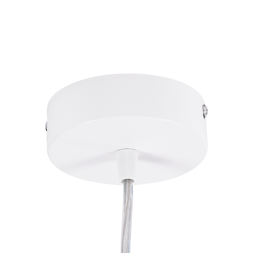 GLOBOSTAR® BARON 61255 Μοντέρνο Κρεμαστό Φωτιστικό Οροφής LED 24W 2880lm 120° AC 220-240V IP20 Ρυθμιζόμενο Λευκό CCT με On/Off 2700K/4500K/6000K - Lumileds SMD Chip - Λευκό Ματ - Μ40 x Π40 x Υ10cm - 3 Χρόνια Εγγύηση