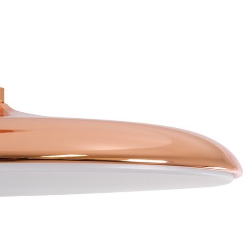 GLOBOSTAR® BARON 61256 Μοντέρνο Κρεμαστό Φωτιστικό Οροφής LED 24W 2880lm 120° AC 220-240V IP20 Ρυθμιζόμενο Λευκό CCT με On/Off 2700K/4500K/6000K - Lumileds SMD Chip - Ροζ Χρυσό - Μ40 x Π40 x Υ10cm - 3 Χρόνια Εγγύηση