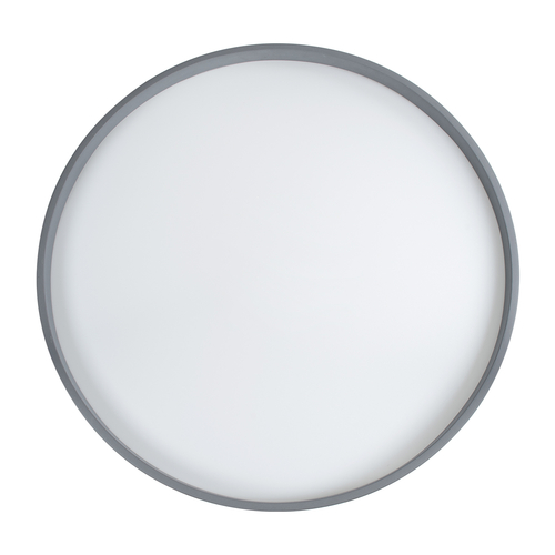 GLOBOSTAR® NARNIA 61260 Μοντέρνο Φωτιστικό Οροφής LED 100W 11500lm 120° AC 220-240V IP20 Ρυθμιζόμενο Λευκό CCT με Χειριστήριο από 2700K έως 6000K Dimmable - Lumileds SMD Chip - Γκρι - Μ60 x Π60 x Υ10cm - 3 Χρόνια Εγγύηση