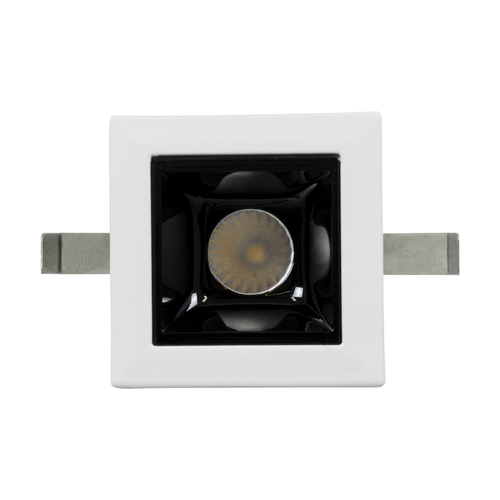 GLOBOSTAR® LUMINAR 60314 Χωνευτό Downlight Σποτ LED 2W 280lm 36° AC 220-240V IP20 Φυσικό Λευκό 4500K - Osram SMD Chip & TÜV SÜD Driver - Λευκό & Μαύρο Ματ - Μ4.3 x Π4.3 x Υ4.5cm / Q3.5 x 3.5cm - 5 Χρόνια Εγγύηση