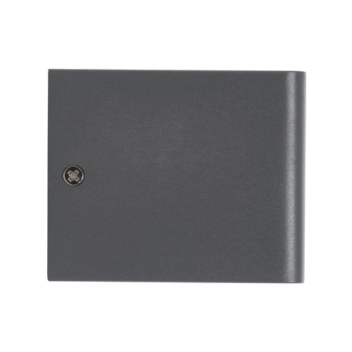 GLOBOSTAR® CIRCOA 60534 Μοντέρνο Φωτιστικό Τοίχου - Απλίκα LED 10W 1000lm 60° AC 220-240V Αδιάβροχο IP44 Θερμό Λευκό 2700K - Bridgelux COB Chip & TÜV SÜD Driver - Γκρι Ανθρακί Ματ - Μ10 x Π8 x Υ10cm - 5 Χρόνια Εγγύηση