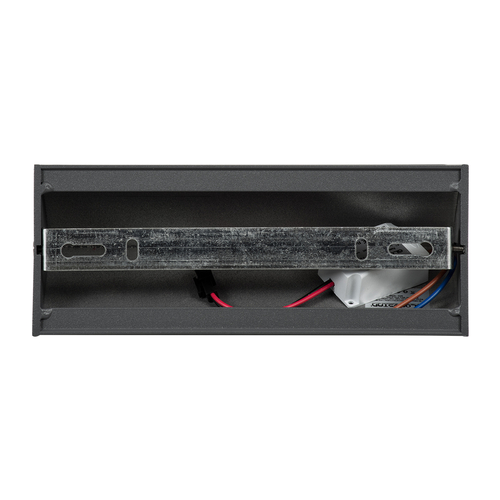 GLOBOSTAR® CIRCOA 60543 Μοντέρνο Φωτιστικό Τοίχου - Απλίκα LED 10W 1080lm 60° AC 220-240V IP44 Θερμό Λευκό 2700K - Bridgelux COB Chip & TÜV SÜD Driver - Γκρι Ανθρακί Ματ - Μ20 x Π8 x Υ10cm - 5 Χρόνια Εγγύηση