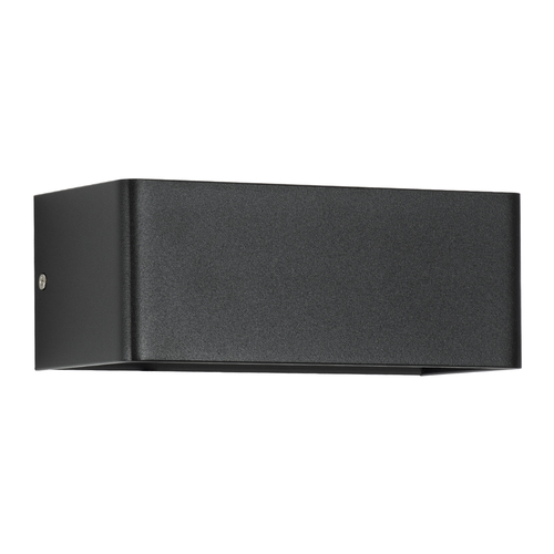 GLOBOSTAR® CIRCOA 60544 Μοντέρνο Φωτιστικό Τοίχου - Απλίκα LED 10W 1080lm 60° AC 220-240V IP44 Θερμό Λευκό 2700K - Bridgelux COB Chip & TÜV SÜD Driver - Μαύρο Ματ - Μ20 x Π8 x Υ10cm - 5 Χρόνια Εγγύηση