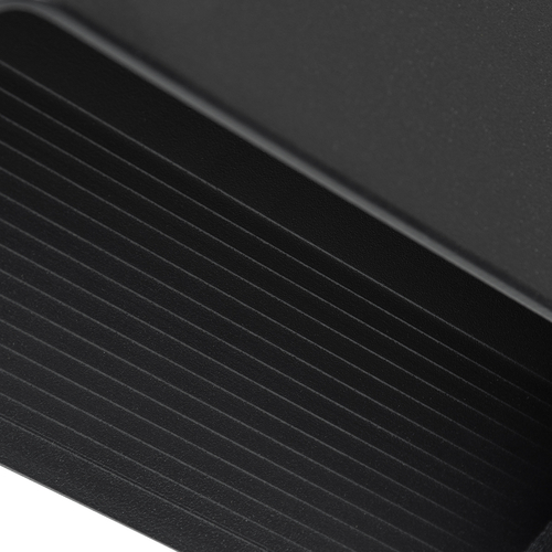 GLOBOSTAR® CIRCOA 60544 Μοντέρνο Φωτιστικό Τοίχου - Απλίκα LED 10W 1080lm 60° AC 220-240V IP44 Θερμό Λευκό 2700K - Bridgelux COB Chip & TÜV SÜD Driver - Μαύρο Ματ - Μ20 x Π8 x Υ10cm - 5 Χρόνια Εγγύηση