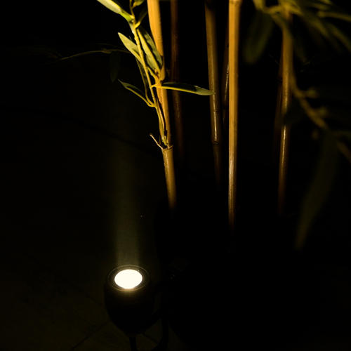 GLOBOSTAR® TREEGAL 90461 Φωτιστικό Σποτ για Φυτά - Δέντρα με Βάση Μπετού & Κορμού LED 3W 330lm 15° DC 24V Αδιάβροχο IP67 Θερμό Λευκό 2700K Dimmable - Bridgelux SMD Chip - Γκρι Ανθρακί - Μ5 x Π5 x Υ14.7cm - 3 Χρόνια Εγγύηση