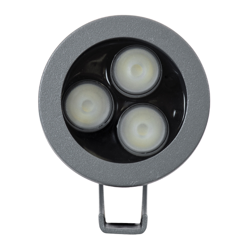 GLOBOSTAR® TREESPO 90467 Φωτιστικό Σποτ για Φυτά - Δέντρα LED 6W 630lm 15° DC 24V Αδιάβροχο IP67 Πολύχρωμο RGBW Dimmable DMX512 - Bridgelux SMD Chip - Γκρι Ανθρακί - Μ6.6 x Π9 x Υ12cm - 3 Χρόνια Εγγύηση