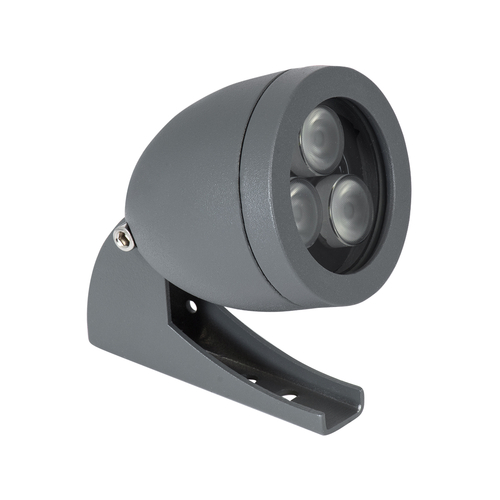 GLOBOSTAR® TREESPO 90467 Φωτιστικό Σποτ για Φυτά - Δέντρα LED 6W 630lm 15° DC 24V Αδιάβροχο IP67 Πολύχρωμο RGBW Dimmable DMX512 - Bridgelux SMD Chip - Γκρι Ανθρακί - Μ6.6 x Π9 x Υ12cm - 3 Χρόνια Εγγύηση