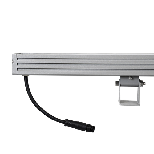 GLOBOSTAR® WASHERJAVIA 90555 Μπάρα Φωτισμού Wall Washer LED 48W 5280lm 5° DC 24V Αδιάβροχο IP67 Θερμό Λευκό 2700K Dimmable - Bridgelux SMD Chip - Γκρι Ανθρακί - Μ100 x Π5.2 x Υ3.6cm - 3 Χρόνια Εγγύηση
