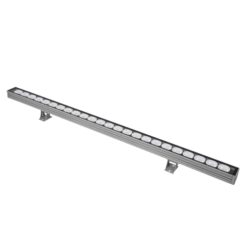 GLOBOSTAR® WASHERJAVIA 90557 Μπάρα Φωτισμού Wall Washer LED 48W 4080lm 5° DC 24V Αδιάβροχο IP67 Πολύχρωμο RGBW Dimmable DMX512 - Bridgelux SMD Chip - Γκρι Ανθρακί - Μ100 x Π5.2 x Υ3.6cm - 3 Χρόνια Εγγύηση