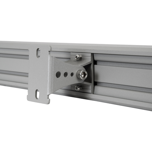 GLOBOSTAR® WASHERJAVIA 90557 Μπάρα Φωτισμού Wall Washer LED 48W 4080lm 5° DC 24V Αδιάβροχο IP67 Πολύχρωμο RGBW Dimmable DMX512 - Bridgelux SMD Chip - Γκρι Ανθρακί - Μ100 x Π5.2 x Υ3.6cm - 3 Χρόνια Εγγύηση