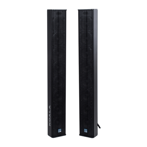 GloboStar® FDB K803 98024 PA Speaker - Παθητικό Ηχείο Column Κολωνάτο Επιτοίχιο & Επιδαπέδιο 8Ω - 200W RMS (800W Peak) - 8 x 3 Inches Mid & HF - IP20 - Μαύρο - Μ10 x Π11 x Υ75cm - Ζεύγος