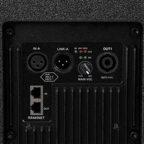 GLOBOSTAR® FDB K118BAS 98028 Επιδαπέδιο Ενεργό Αυτοενισχυόμενο PA Subwoofer Κολωνάτο Σύστημα με Ψηφιακό Ενισχυτή DSP SA2.68 AC 220V/50-60Hz - 600W RMS/4Ω + 600W RMS/4Ω (2400W Peak) - 1 x 18 Inches LF - IP20 - Μαύρο - Μ47.5 x Π71 x Υ70cm - 2 Χρόνια Εγγύηση