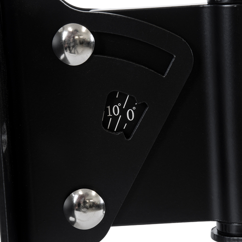 GLOBOSTAR® FDB WB2 98030 Επιτοίχια Ρυθμιζόμενη Βάση για Τοποθέτηση Ηχείων - IP20 - Μαύρο - Μ9.5 x Π11.5 x Υ16cm - Σετ 2 Τεμαχίων