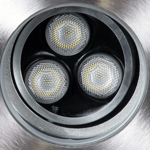 GloboStar® UNDERWATER-LUNTA 90402 Υποβρύχιο Χωνευτό Κινούμενο Φωτιστικό Σποτ Ειδικό για Σιντριβάνια LED 12W 1200lm 60° DC 24V Αδιάβροχο IP68 Φ12 x Υ13cm Ψυχρό Λευκό 6000K - Ανοξείδωτο Ατσάλι - 3 Years Warranty