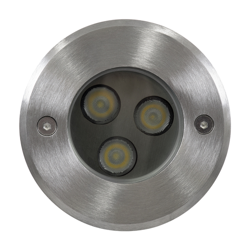 GLOBOSTAR® UNDERWATER-HUNI 90415 Υποβρύχιο Χωνευτό Σποτ για Σιντριβάνια/Πισίνες LED 3W 300lm 30° DC 24V Αδιάβροχο IP68 Ψυχρό Λευκό 6000K Dimmable - Ανοξείδωτο Ατσάλι 304 - Φ10 x Υ7.5cm - Q9.5 - 3 Χρόνια Εγγύηση