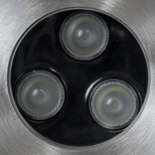 GLOBOSTAR® UNDERWATER-HUNI 90416 Υποβρύχιο Χωνευτό Σποτ για Σιντριβάνια/Πισίνες LED 3W 255lm 30° DC 24V Αδιάβροχο IP68 RGBW DMX512 Dimmable - Ανοξείδωτο Ατσάλι 304 - Φ10 x Υ7.5cm - Q9.5 - 3 Χρόνια Εγγύηση