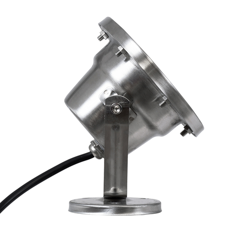 GLOBOSTAR® UNDERWATER-DEDY 90426 Υποβρύχιο Επιφανειακό Σποτ για Σιντριβάνια/Πισίνες LED 6W 540lm 30° DC 24V Αδιάβροχο IP68 Θερμό Λευκό 2700K Dimmable - Ανοξείδωτο Ατσάλι 304 - Μ12 x Π7.5 x Υ14.5cm - 3 Χρόνια Εγγύηση