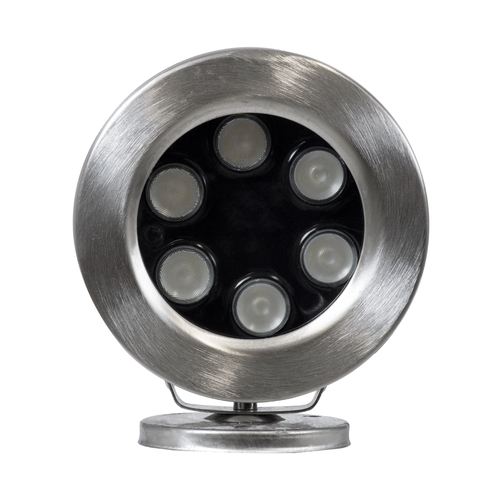 GLOBOSTAR® UNDERWATER-DEDY 90428 Υποβρύχιο Επιφανειακό Σποτ για Σιντριβάνια/Πισίνες LED 6W 510lm 30° DC 24V Αδιάβροχο IP68 RGBW DMX512 Dimmable - Ανοξείδωτο Ατσάλι 304 - Μ12 x Π7.5 x Υ14.5cm - 3 Χρόνια Εγγύηση