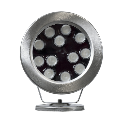 GLOBOSTAR® UNDERWATER-DENIS 90431 Υποβρύχιος Προβολέας Σποτ για Σιντριβάνια/Πισίνες LED 12W 1020lm 30° DC 24V Αδιάβροχο IP68 RGBW DMX512 Dimmable - Ανοξείδωτο Ατσάλι 304 - Μ14.5 x Π7 x Υ17cm - 3 Χρόνια Εγγύηση