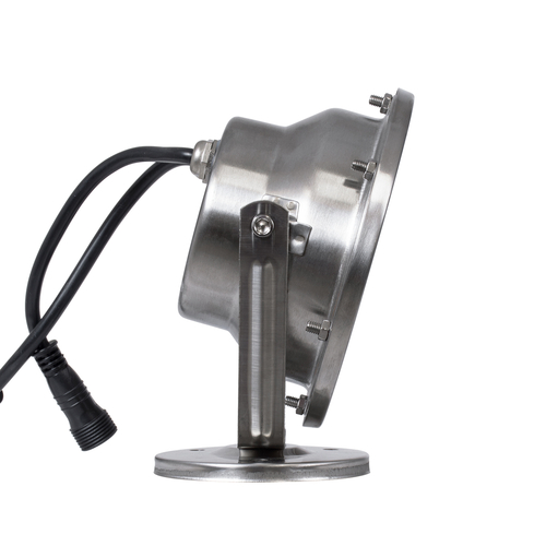 GLOBOSTAR® UNDERWATER-DENIS 90431 Υποβρύχιος Προβολέας Σποτ για Σιντριβάνια/Πισίνες LED 12W 1020lm 30° DC 24V Αδιάβροχο IP68 RGBW DMX512 Dimmable - Ανοξείδωτο Ατσάλι 304 - Μ14.5 x Π7 x Υ17cm - 3 Χρόνια Εγγύηση