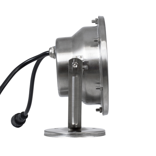 GLOBOSTAR® UNDERWATER-DENIS 90431 Υποβρύχιος Προβολέας Σποτ για Σιντριβάνια/Πισίνες LED 12W 1020lm 30° DC 24V Αδιάβροχο IP68 RGBW DMX512 Dimmable - Ανοξείδωτο Ατσάλι 304 - Μ14.5 x Π7 x Υ17cm - 3 Χρόνια Εγγύηση