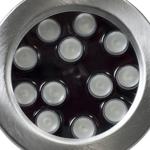 GLOBOSTAR® UNDERWATER-DENIS 90431 Υποβρύχιος Προβολέας Σποτ για Σιντριβάνια/Πισίνες LED 12W 1020lm 30° DC 24V Αδιάβροχο IP68 RGBW DMX512 Dimmable - Ανοξείδωτο Ατσάλι 304 - Μ14.5 x Π7 x Υ17cm - 3 Χρόνια Εγγύηση