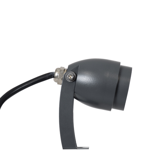 GLOBOSTAR® TREEGAL 90460 Φωτιστικό Σποτ για Φυτά - Δέντρα με Βάση Μπετού & Κορμού LED 3W 315lm 15° DC 24V Αδιάβροχο IP67 Ultra Θερμό Λευκό 2200K Dimmable - Bridgelux SMD Chip - Γκρι Ανθρακί - Μ5 x Π5 x Υ14.7cm - 3 Χρόνια Εγγύηση