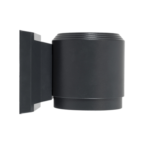 GLOBOSTAR® WALLLIGHT-SONA 90482 Μοντέρνο Φωτιστικό Τοίχου - Απλίκα LED 12W 1140lm 5° DC 24V Αδιάβροχο IP67 Φυσικό Λευκό 4500K - CREE COB Chip & TÜV SÜD Driver - Γκρι Ανθρακί Ματ - Μ9.5 x Π13 x Υ11cm - 3 Χρόνια Εγγύηση