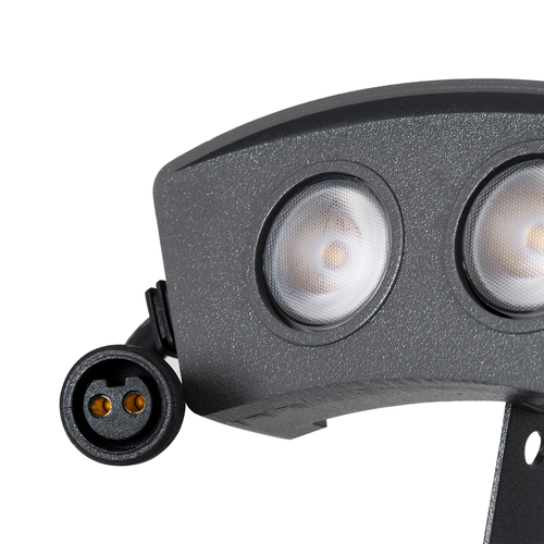 GLOBOSTAR® TREEPLANTE 90516 Κυρτή Μπάρα Φωτισμού Wall Washer για Φυτά - Δέντρα LED 3W 285lm 15° DC 24V Αδιάβροχο IP67 Φυσικό Λευκό 4500K Dimmable - Bridgelux SMD Chip - Γκρι Ανθρακί - Μ11 x Π3 x Υ8.2cm - 3 Χρόνια Εγγύηση