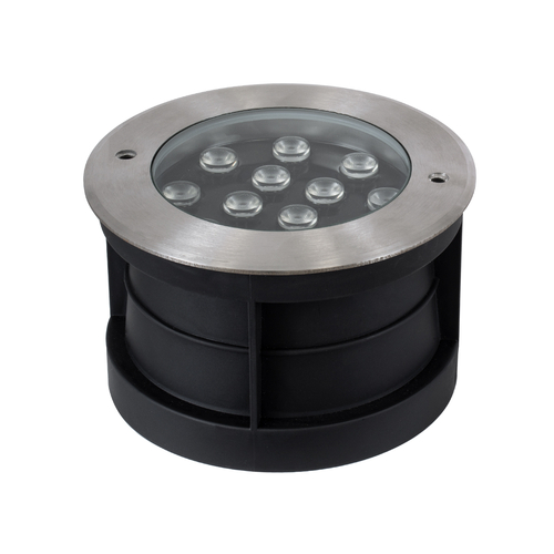 GloboStar® UNDERWATER-JULIA 90568 Υποβρύχιο Χωνευτό Φωτιστικό Σποτ Ειδικό για Σιντριβάνια LED 12W 1080lm 15° DC 24V Αδιάβροχο IP68 Φ18 x Υ11.2cm Θερμό Λευκό 2700K - Ανοξείδωτο Ατσάλι - 3 Χρόνια Εγγύηση