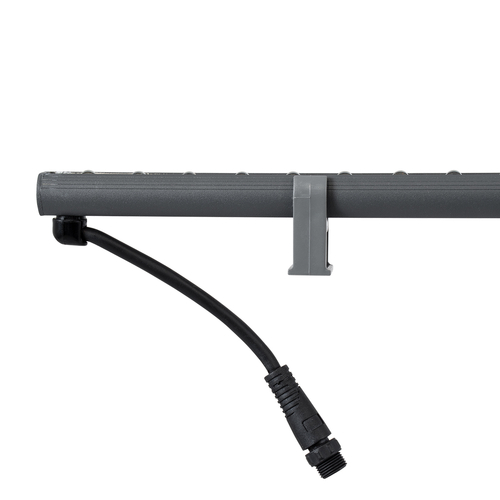 GLOBOSTAR® WASHERSTELLAR 90575 Μπάρα Φωτισμού Wall Washer LED 12W 1320lm 30° DC 24V Αδιάβροχο IP65 Θερμό Λευκό 2700K Dimmable - Bridgelux SMD Chip - Γκρι Ανθρακί - Μ100 x Π2 x Υ1.8cm - 3 Χρόνια Εγγύηση