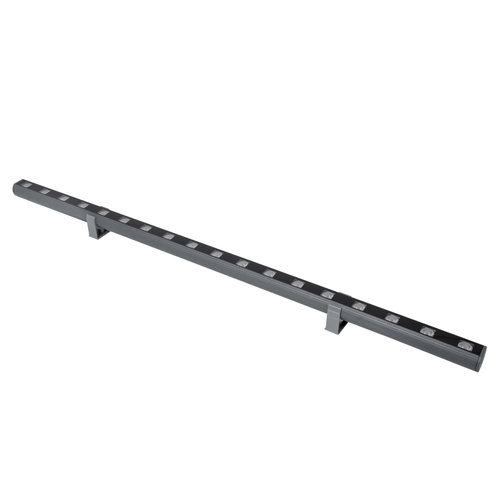 GLOBOSTAR® WASHERPANDA 90585 Μπάρα Φωτισμού Wall Washer LED 36W 3060lm 15° DC 24V Αδιάβροχο IP65 Πολύχρωμο RGBW Dimmable DMX512 - Bridgelux SMD Chip - Γκρι Ανθρακί - Μ100 x Π4 x Υ3.5cm - 3 Χρόνια Εγγύηση