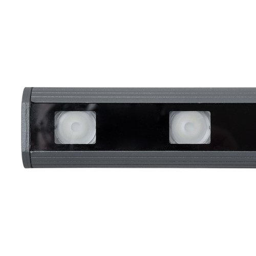 GLOBOSTAR® WASHERPANDA 90585 Μπάρα Φωτισμού Wall Washer LED 36W 3060lm 15° DC 24V Αδιάβροχο IP65 Πολύχρωμο RGBW Dimmable DMX512 - Bridgelux SMD Chip - Γκρι Ανθρακί - Μ100 x Π4 x Υ3.5cm - 3 Χρόνια Εγγύηση