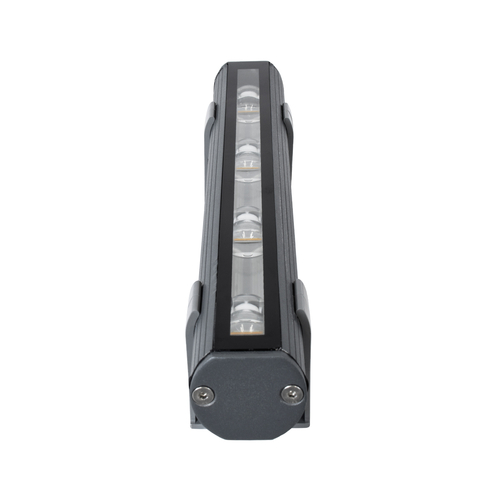 GLOBOSTAR® WINDOWBARI 90586 Φωτιστικό Ανάδειξης Παραθύρων LED 12W 1020lm 8° x 180° DC 24V Αδιάβροχο IP67 Ultra Θερμό Λευκό 2200K Dimmable - CREE XPE Chip - Γκρι Ανθρακί - Μ30 x Π4 x Υ3.5cm - 3 Χρόνια Εγγύηση