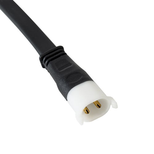 GLOBOSTAR® WWCONNECTOR 90714 2 Pin Σύνδεσμος Τροφοδοσίας για Wall Washers & Προβολείς με Είσοδο 2 x 0.5mm2 & Έξοδο 1 x Θηλυκό Βύσμα Αδιάβροχο IP65 - Μαύρο - Μ16 x Π2 x Υ1.2cm