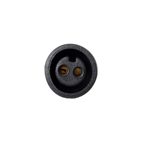 GLOBOSTAR® WWCONNECTOR 90716 2 Pin Σύνδεσμος Τροφοδοσίας για Wall Washers & Προβολείς με Είσοδο 2 x 0.5mm2 & Έξοδο 1 x Θηλυκό Βύσμα Αδιάβροχο IP65 - Μαύρο - Μ21 x Π1.5 x Υ1.5cm