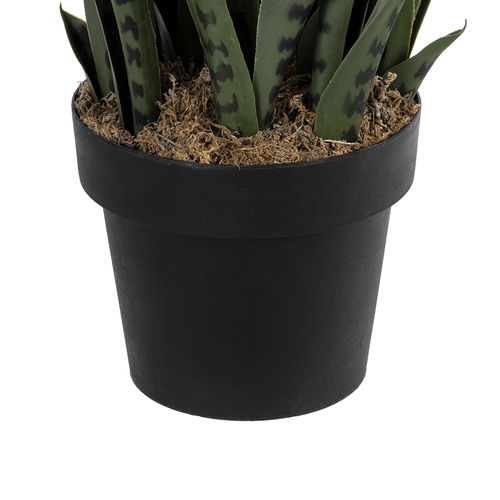 GloboStar® Artificial Garden DRACAENA TRIFASCIATA 20063 Τεχνητό Διακοσμητικό Φυτό Σανσεβιέρια Υ90cm