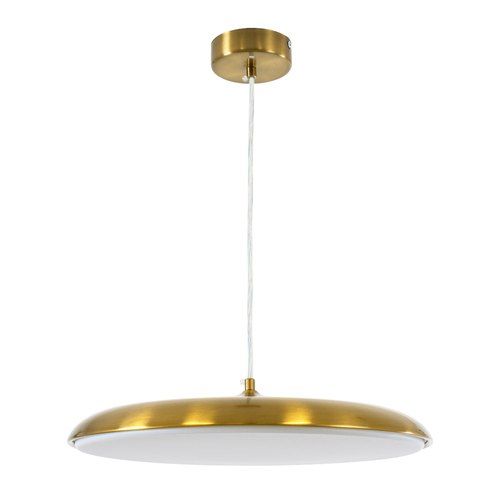 GLOBOSTAR® BARON 60887 Μοντέρνο Κρεμαστό Φωτιστικό Οροφής LED 24W 2880lm 120° AC 220-240V IP20 Ρυθμιζόμενο Λευκό CCT με On/Off 2700K/4500K/6000K - Lumileds SMD Chip - Χρυσό - Μ40 x Π40 x Υ10cm - 3 Χρόνια Εγγύηση