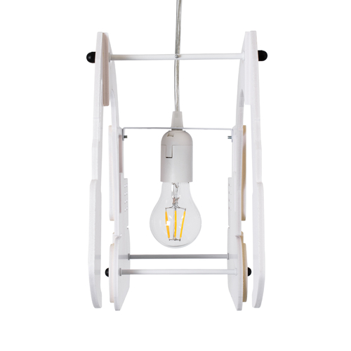 GLOBOSTAR® EXCAVATOR 61579 Παιδικό Κρεμαστό Φωτιστικό Οροφής με Ντουί 1 x E27 AC 220-240V IP20 - Κίτρινο & Μαύρο - Μ45 x Π15.5 x Υ27cm