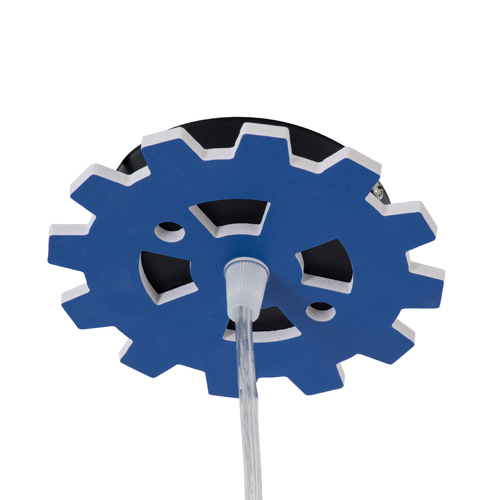 GLOBOSTAR® TRACTOR 61580 Παιδικό Κρεμαστό Φωτιστικό Οροφής με Ντουί 1 x E27 AC 220-240V IP20 - Πολύχρωμο - Μ40 x Π15.5 x Υ26.5cm