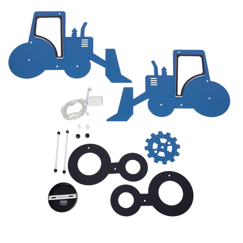 GLOBOSTAR® TRACTOR 61580 Παιδικό Κρεμαστό Φωτιστικό Οροφής με Ντουί 1 x E27 AC 220-240V IP20 - Πολύχρωμο - Μ40 x Π15.5 x Υ26.5cm