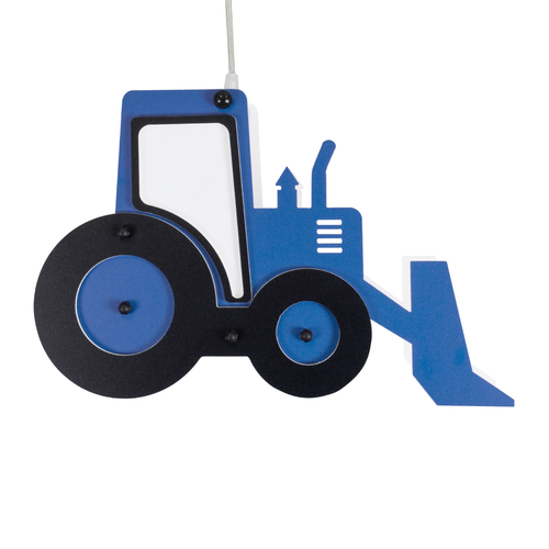 GLOBOSTAR® TRACTOR 61580 Παιδικό Κρεμαστό Φωτιστικό Οροφής με Ντουί 1 x E27 AC 220-240V IP20 - Πολύχρωμο - Μ40 x Π15.5 x Υ26.5cm