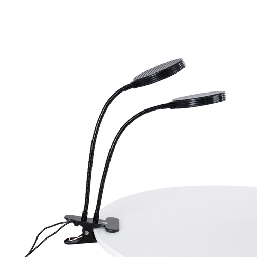 GLOBOSTAR® GROWME 79650 Φωτιστικό Ανάπτυξης Φυτών με Ενσωματωμένο Χειριστήριο LED 10W 300lm 120° DC 5V με USB 2.0 IP20 Πολύχρωμο Πλήρους Φάσματος Κόκκινο 660nm & Μπλε 450nm & UVIR 730nm Dimmable - Sanan SMD Chip - Μαύρο - Μ10 x Π30 x Υ36cm - 2 Χρόνια Εγγύηση