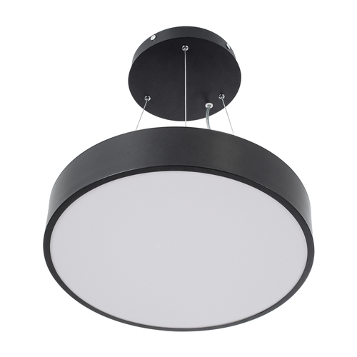 GLOBOSTAR® BURTON 61200-S Μοντέρνο Φωτιστικό Οροφής LED 67W 7370lm 120° AC 220-240V IP20 Ρυθμιζόμενο Λευκό CCT με Χειριστήριο από 2700K έως 6000K Dimmable - Lumileds SMD Chip - Μαύρο Ματ - Μ40 x Π40 x Υ8cm - 3 Χρόνια Εγγύηση