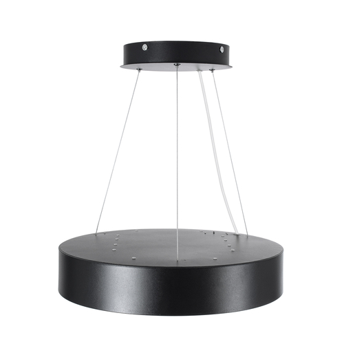 GLOBOSTAR® BURTON 61200-S Μοντέρνο Φωτιστικό Οροφής LED 67W 7370lm 120° AC 220-240V IP20 Ρυθμιζόμενο Λευκό CCT με Χειριστήριο από 2700K έως 6000K Dimmable - Lumileds SMD Chip - Μαύρο Ματ - Μ40 x Π40 x Υ8cm - 3 Χρόνια Εγγύηση