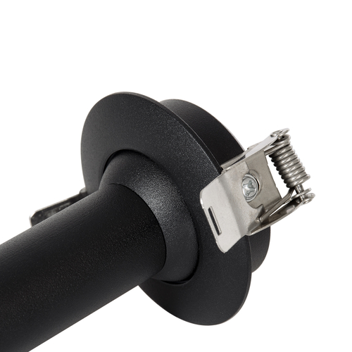 GLOBOSTAR® DALE 60371 Χωνευτό Κινούμενο Downlight Σποτ LED 5W 500lm 36° AC 220-240V IP20 Θερμό Λευκό 2700K - Bridgelux COB Chip & TÜV SÜD Driver - Μαύρο Ματ - Μ6.8 x Π6.8 x Υ10cm / Q5.5cm - 5 Χρόνια Εγγύηση