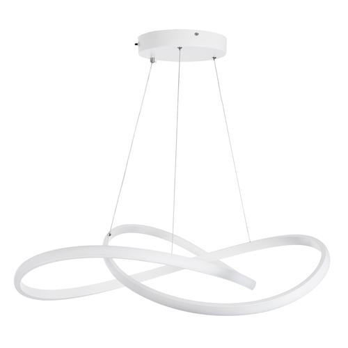 GLOBOSTAR® DEXTER 60914 Μοντέρνο Κρεμαστό Φωτιστικό Οροφής LED 90W 10080lm 300° AC 220-240V IP20 Ρυθμιζόμενο Λευκό CCT με Χειριστήριο από 2700K έως 6000K Dimmable - Lumileds SMD Chip - Λευκό Ματ - Μ73 x Π73 x Υ16cm - 3 Χρόνια Εγγύηση