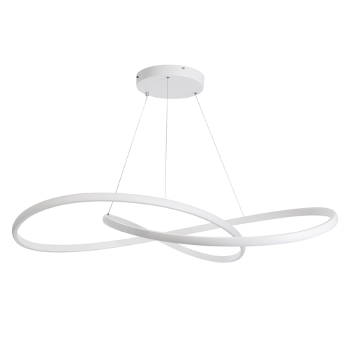 GLOBOSTAR® DEXTER 60918 Μοντέρνο Κρεμαστό Φωτιστικό Οροφής LED 120W 13440lm 300° AC 220-240V IP20 Ρυθμιζόμενο Λευκό CCT με Χειριστήριο από 2700K έως 6000K Dimmable - Lumileds SMD Chip - Λευκό Ματ - Μ103 x Π103 x Υ22cm - 3 Χρόνια Εγγύηση